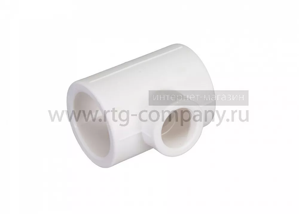 Тройник полипропиленовый PPRC 90х90х90 FDplast, белый (уп. 16 шт)
